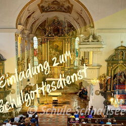 Einladung zum Schulgottesdienst