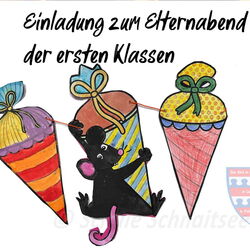 Einladung zum Elternabend für die ersten Klassen